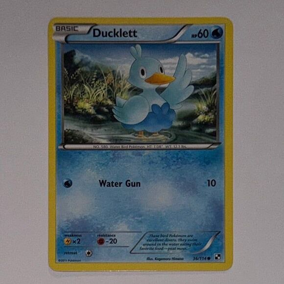 Pokemon Other - POKEMON CARD: Ducklett #36/114 (Pokemon Black & White)